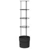 vidaXL Coltivatore di pomodori Nero &Oslash; 32 x 127 cm PP