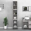vidaXL Armadietto Bagno Grigio Sonoma 30x30x190cm in Legno Multistrato