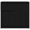 vidaXL Credenza con Cassetto Rovere Nero 71x35x65 cm Legno Multistrato