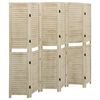 vidaXL Divisorio a 6 Pannelli 210 x 165 cm Legno Massello di Paulownia