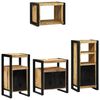 vidaXL Set di mobili per il bagno 4 pcs Legno di mango massello