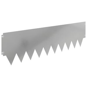 vidaXL Bordura per Prato 20 pcs 103 x 30 cm metallo Argento