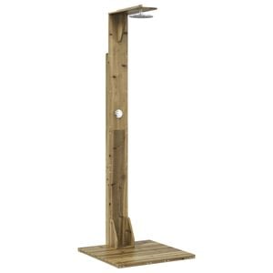 vidaXL Doccia da esterno 214,5 cm Naturale