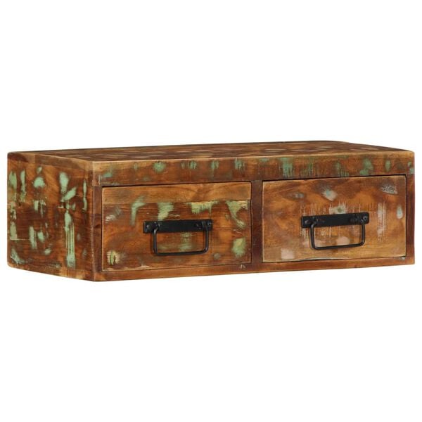 vidaXL Mobile TV a Parete 60x30x19 cm in Legno Massello di Recupero