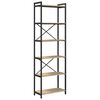 vidaXL Libreria 60 x 30 x 189,5 cm Legno ingegnerizzato Rovere Sonoma