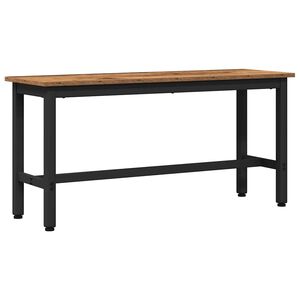 vidaXL Panchina da pranzo Legno vecchio 100 x 32,5 x 48,5 cm