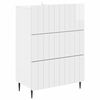 vidaXL Mobile con Cassetti Bianco Lucido 66 x 34,5 x 92 cm