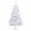 vidaXL Albero di Natale Artificiale con Rami Pieghevoli Bianco 240 cm