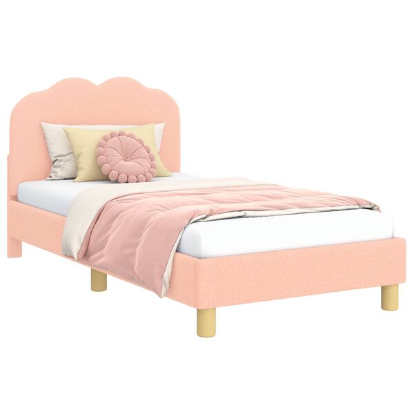 vidaXL Struttura letto bambini con testata Rosa 80 x 160 cm
