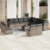vidaXL Set Divani da Giardino 14pz con Cuscini in Polyrattan