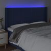 vidaXL Testiera a LED Blu 163x16x118/128 cm in Tessuto