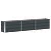 vidaXL Fioriera Antracite 240 x 40 x 45 cm Acciaio