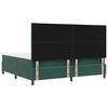vidaXL Letto a molle con materasso Verde Scuro 200 x 200 cm Tessuto