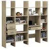 vidaXL Set Libreria 4 pz Rovere Sonoma in Legno Multistrato