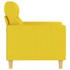 vidaXL Poltrona Giallo Chiaro 60 cm in Tessuto