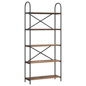 vidaXL Libreria 5 livelli 80 x 30 x 183 cm Legno ingegnerizzato