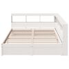 vidaXL Letto Libreria senza Materasso Bianco 150x200 cm Legno di Pino