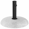 vidaXL Base per ombrellone 20,9kg Grigio chiaro Calcestruzzo Rotondo