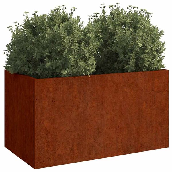 vidaXL Fioriera 62x40x39 cm Acciaio Corten
