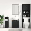 vidaXL Mobile da Bagno Nero 60x33x61 cm in Legno Multistrato