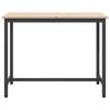 vidaXL tavolo Naturale 100 x 50 x 77 cm Legno ingegnerizzato e acciaio