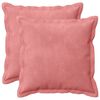 vidaXL Federa 2 pcs HOUTEN Rosa 35 x 35 cm Velluto