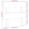 vidaXL Testiera per Letto 78,5x3x81 cm Legno Massello di Pino