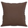 vidaXL Cuscini Decorativi 2pz Marrone 40x40 cm in Similpelle