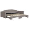 vidaXL Divano Letto con Letto Estraibile Tortora 90x200 cm in Tessuto