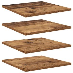 vidaXL Scaffale 4 pcs Marrone 40 x 40 x 1,5 cm Legno multistrato