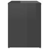 vidaXL Comodini 2 pz Grigio Lucido 40x30x40 cm in Legno Multistrato