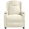 vidaXL Poltrona Reclinabile Bianco Crema in Similpelle