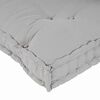 vidaXL Cuscino per Divano Pallet 3 pcs Grigio 120 x 80 x 38 cm Tessuto
