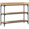 vidaXL Tavolo Consolle rovere artigianale 100 x 30 x 80 cm