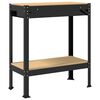 vidaXL Banchi da lavoro Nero 81 x 41 x 145 cm Legno multistrato