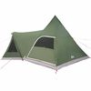 vidaXL Tenda Teepee con tetto Verde 545 x 450 x 295 cm