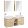 vidaXL Set di mobili per il bagno 5 pcs Rovere Sonoma