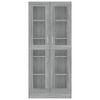 vidaXL Mobile Vetrina Grigio Sonoma 82,5x30,5x185 Legno Multistrato