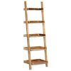 vidaXL Ladder Shelf Brown 75x37x205 cm solido Mango Legno