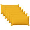 vidaXL Cuscino con cuscino HOUTEN 6 pz Giallo Chiaro Lino