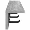 vidaXL Appendiabiti a muro Grigio Sonoma 60 x 10,5 x 10,5 cm