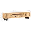 vidaXL Mobile Porta TV 150x30x37 cm in Legno Massello di Mango