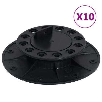 vidaXL Piedini Regolabili per Decking 10 pz 25-40 mm