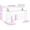 vidaXL Tavolino Salotto Rovere Artigianale 101x49x52 cm in Truciolato