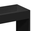 vidaXL Credenza Nera 92x33x140 cm in Legno Multistrato