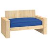 vidaXL Cuscino per seduta pallet Blu reale 120 x 80 x 12 cm
