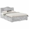 vidaXL Struttura del letto con cassetto Grigio cemento 140 x 200 cm