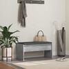 vidaXL Panca per ingresso con cuscino Grigio cemento 83 x 38 x 40 cm