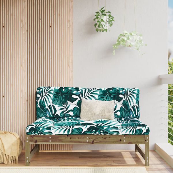 vidaXL Divano Centrale 120x80 cm in Legno Impregnato di Pino