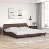 vidaXL Giroletto Dover Marrone 200x200 cm in Similpelle